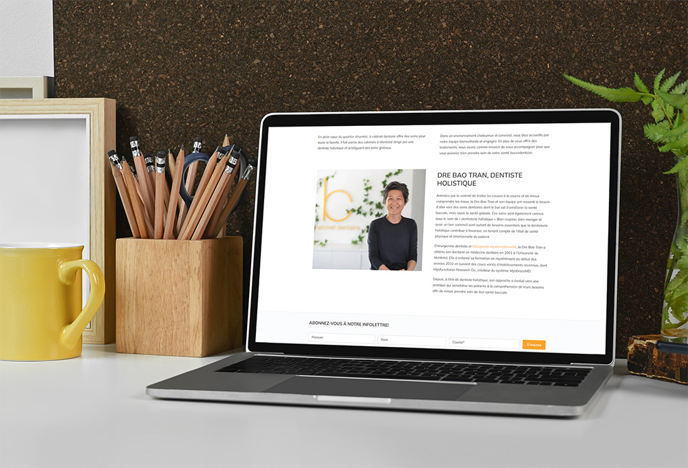 Site Web pour une dentiste