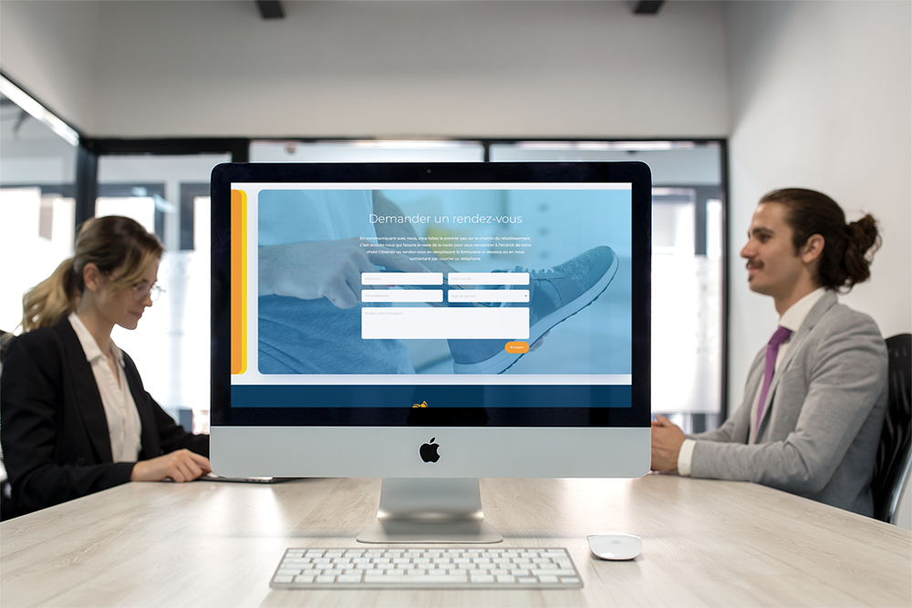 Le site one pager d'Orthomobile