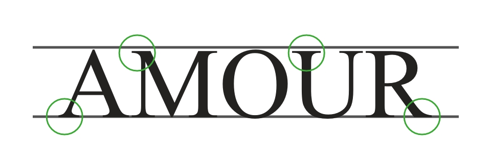 Un exemple de typographie serif
