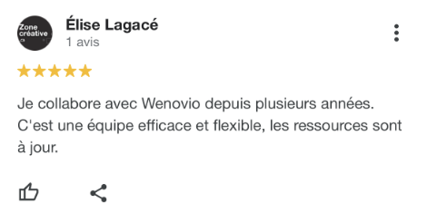 Témoignage Google Business