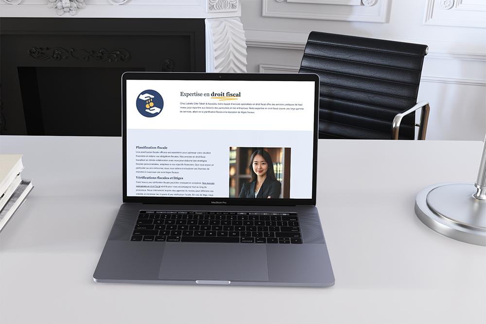 Conception du site Web de LCT Avocats