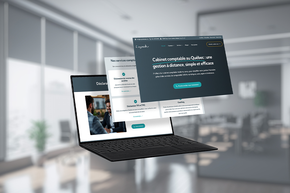 Site Web de comptable pour L'organisateur